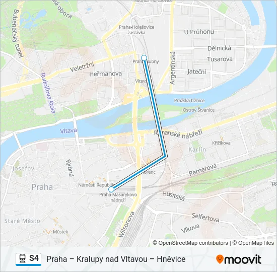 S4 Train Line Map
