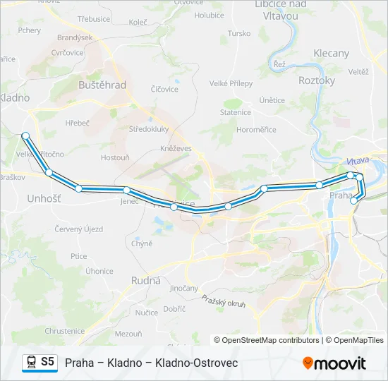 S5 Train Line Map