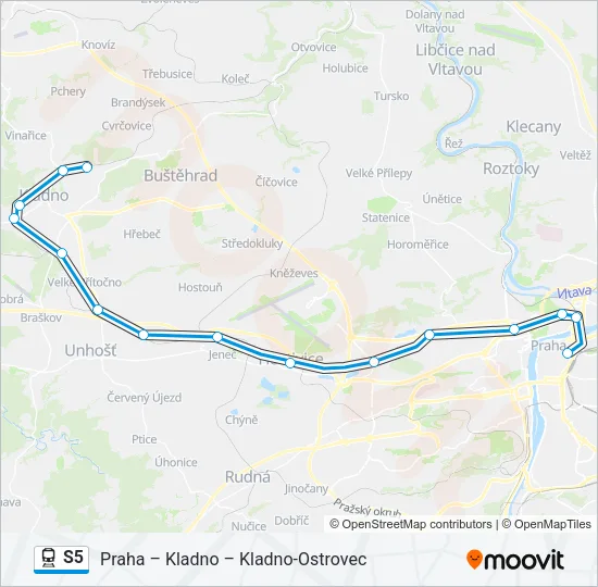 S5 Train Line Map