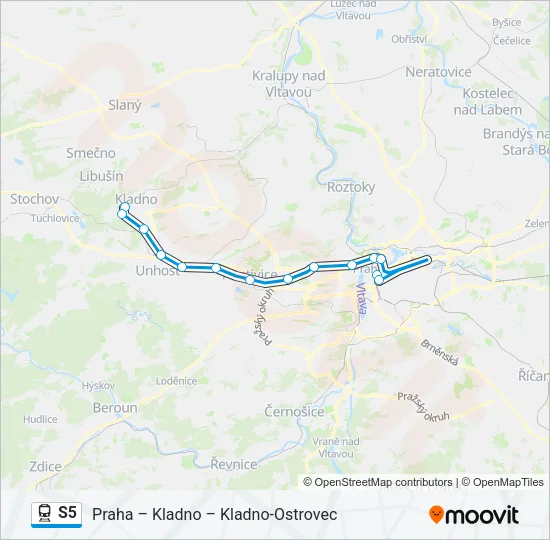 S5 Train Line Map