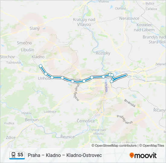 S5 Train Line Map