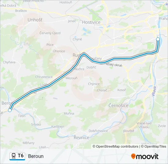 T6 Train Line Map