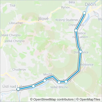 U3 Train Line Map