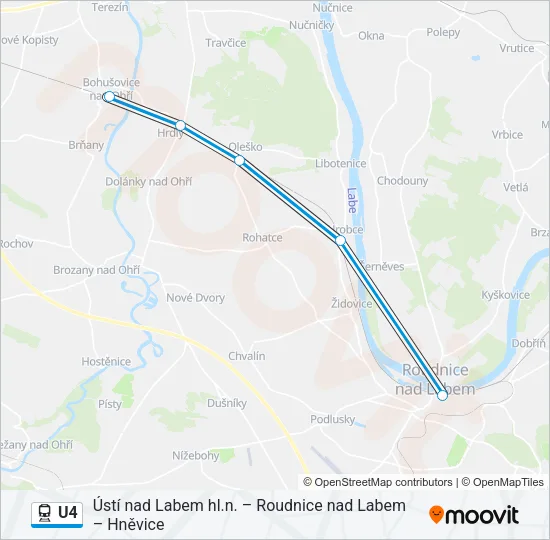U4 Train Line Map
