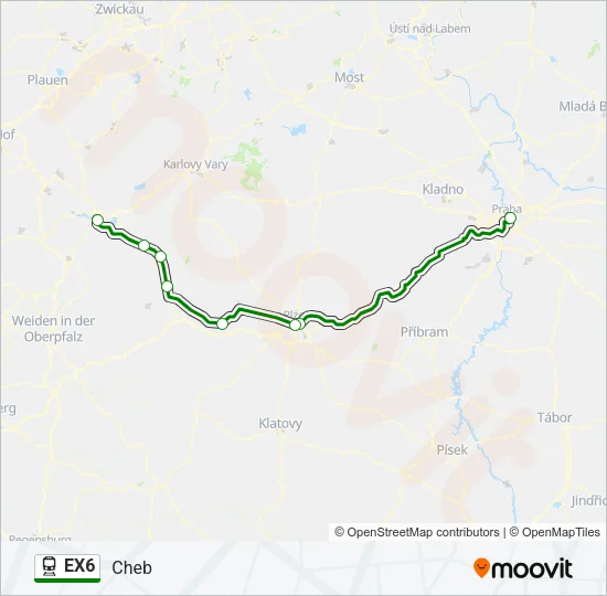 EX6 Train Line Map