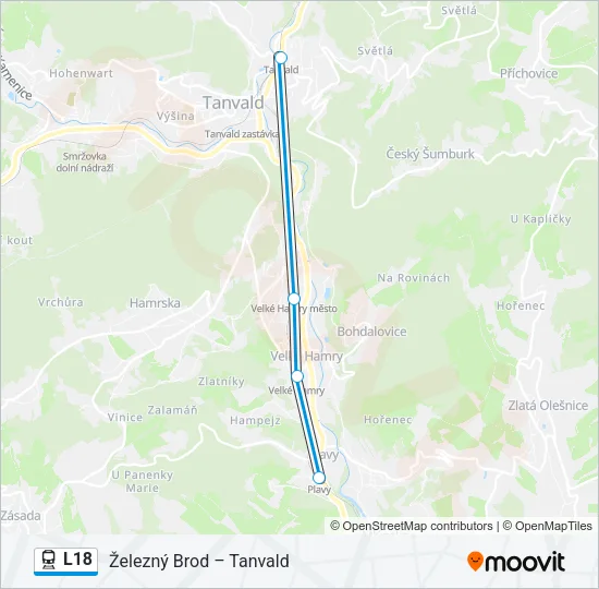 L18 Train Line Map