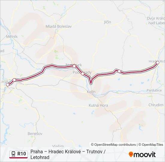 R10 Train Line Map