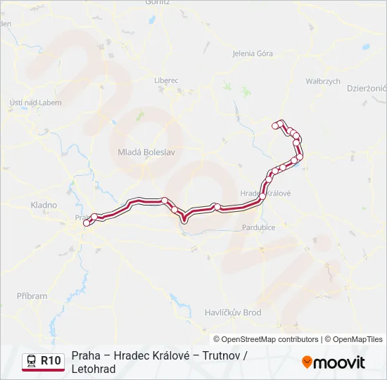R10 Train Line Map