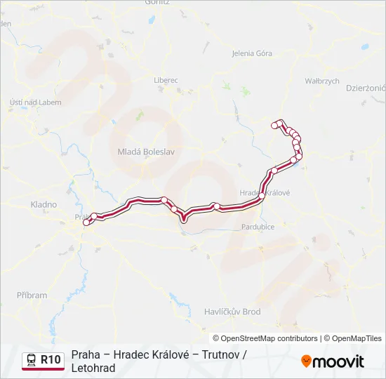 R10 Train Line Map