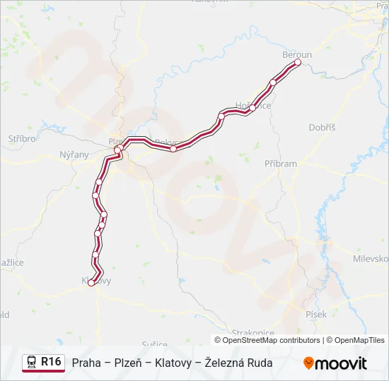 R16 Train Line Map