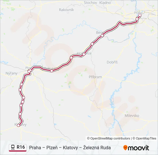 R16 Train Line Map