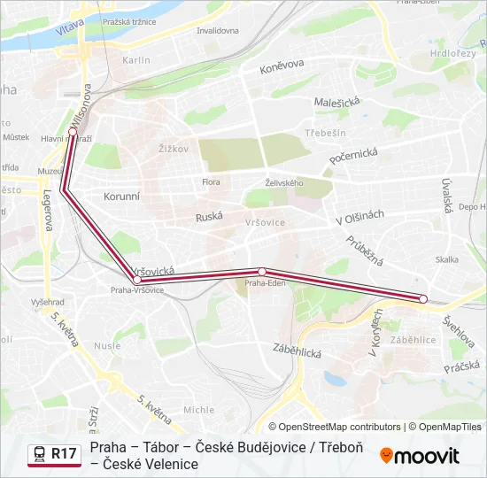 R17 Train Line Map