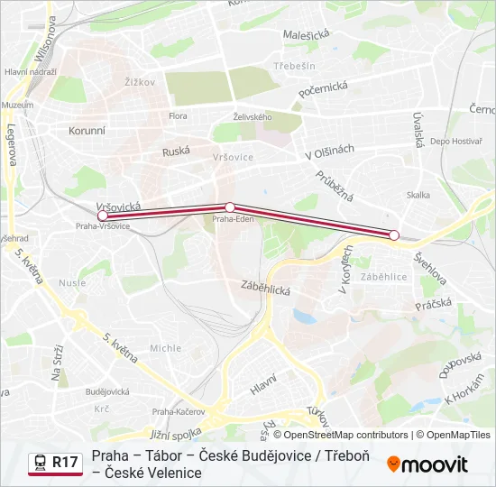 R17 Train Line Map