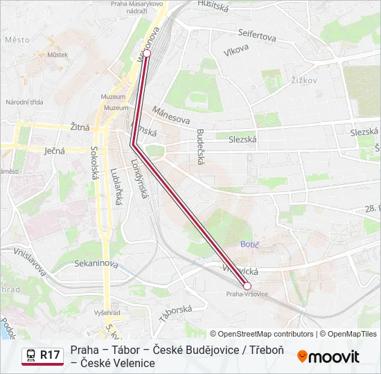 R17 Train Line Map