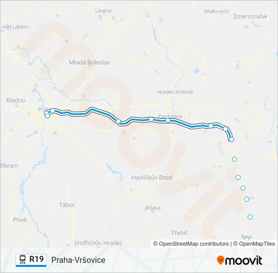 R19 Train Line Map