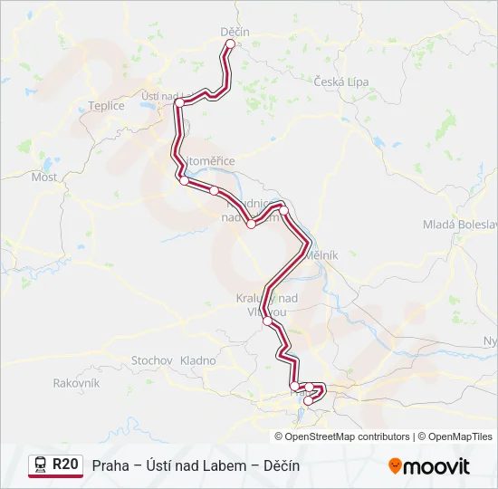 R20 Train Line Map
