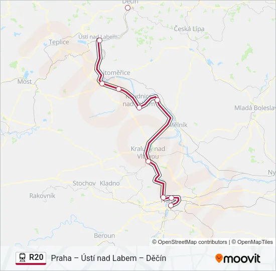 R20 Train Line Map