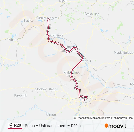 R20 Train Line Map