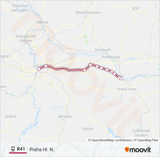 R41 Train Line Map