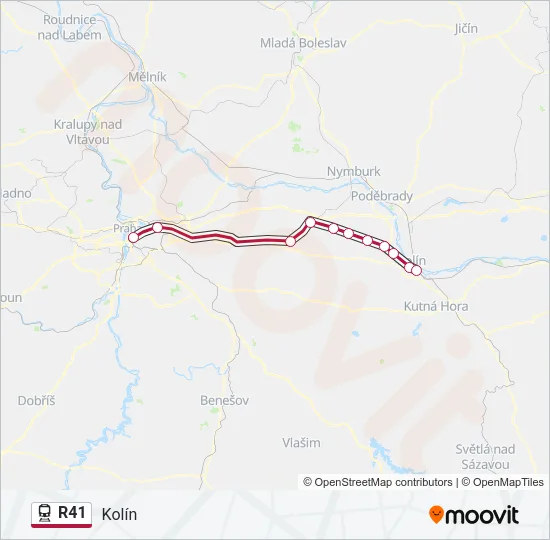 R41 Train Line Map
