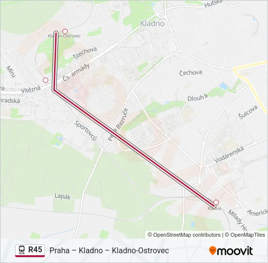 R45 Train Line Map