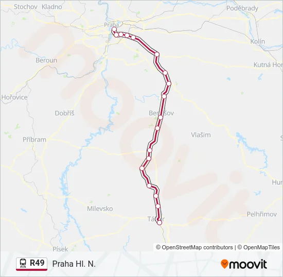 R49 Train Line Map