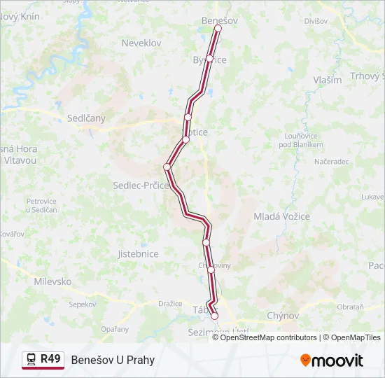 R49 Train Line Map