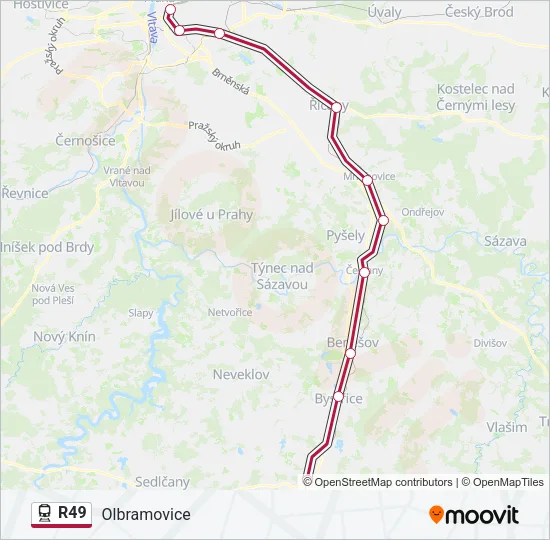 R49 Train Line Map