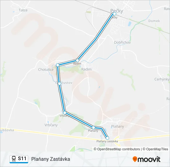S11 Train Line Map