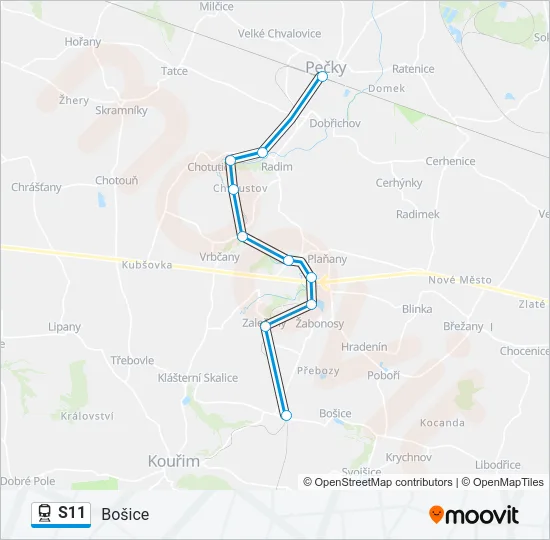 S11 Train Line Map