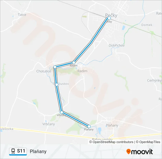 S11 Train Line Map
