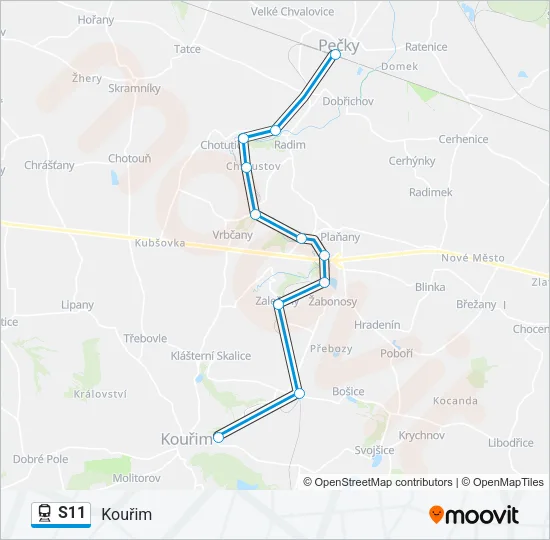 S11 Train Line Map