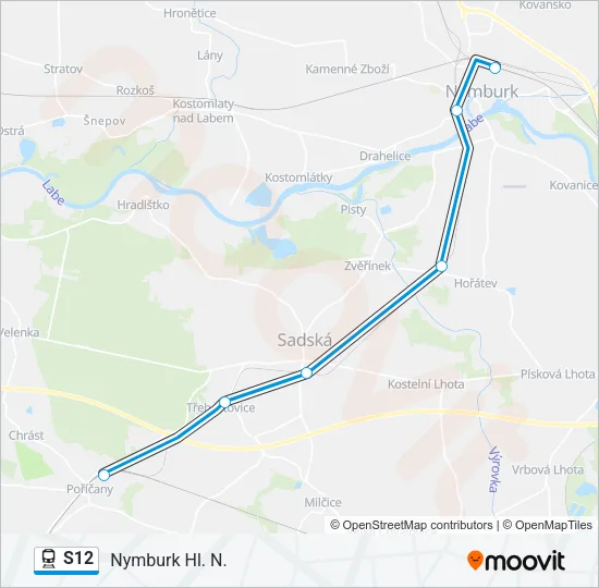 S12 Train Line Map