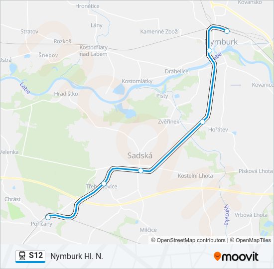  S12: карта маршрута