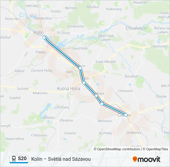 S20 Train Line Map