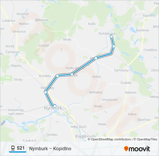 S21 Train Line Map