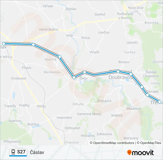 S27 Train Line Map