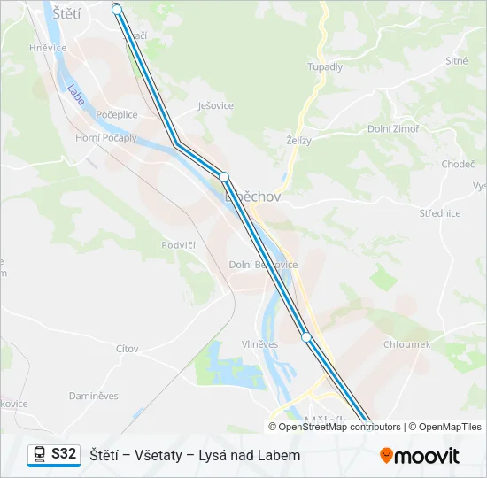 S32 Train Line Map