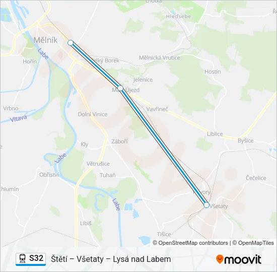 S32 Train Line Map