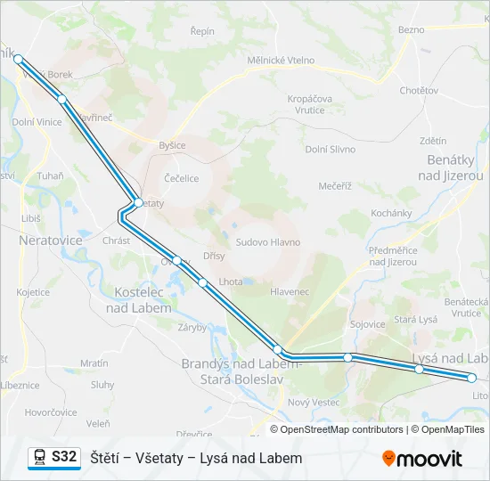 S32 Train Line Map