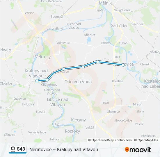 S43 Train Line Map