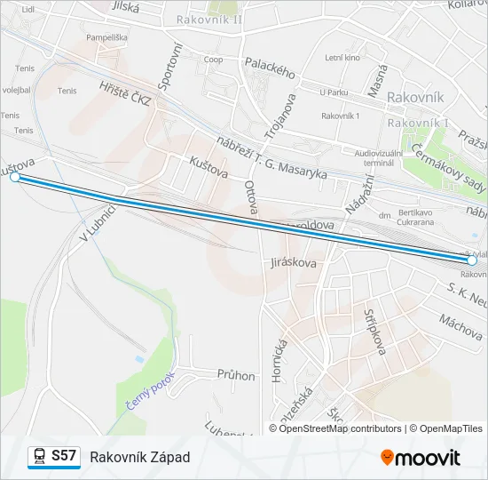 S57 Train Line Map