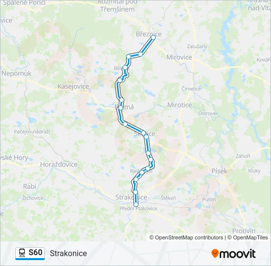 S60 Train Line Map