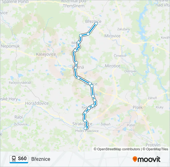 S60 Train Line Map