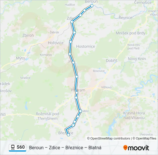 S60 Train Line Map