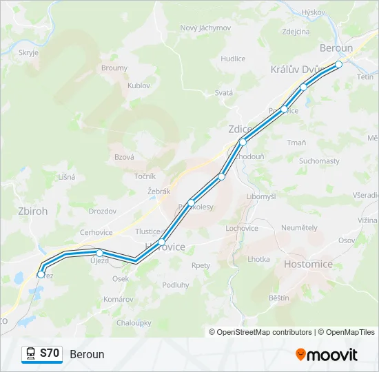 S70 Train Line Map