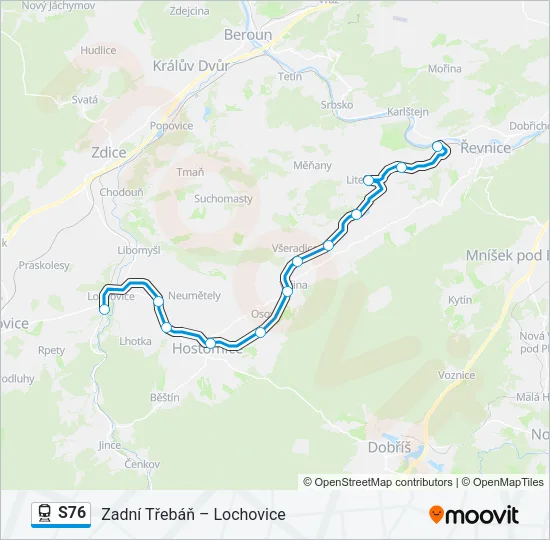 S76 Train Line Map