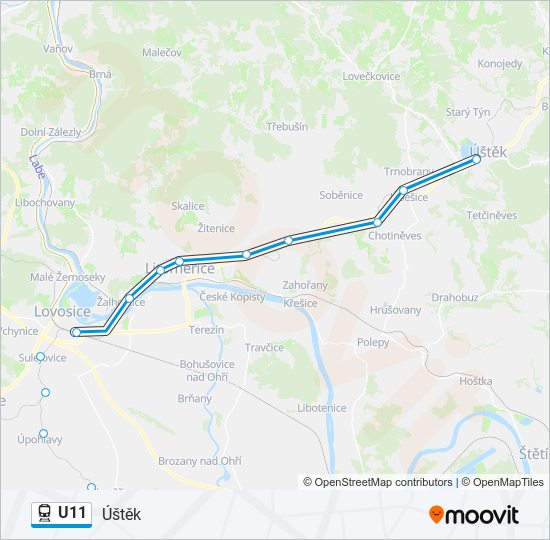  U11: карта маршрута