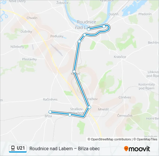 U21 Train Line Map