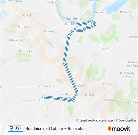 U21 Train Line Map